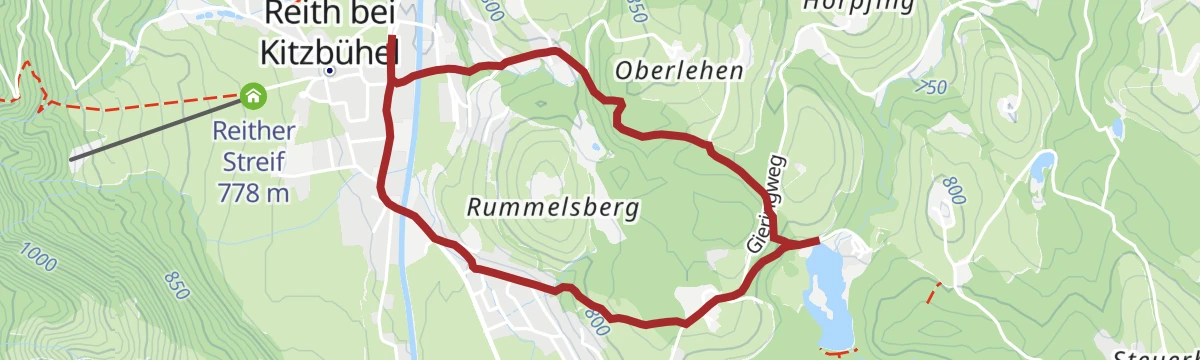 Route map: Gieringer Weiher